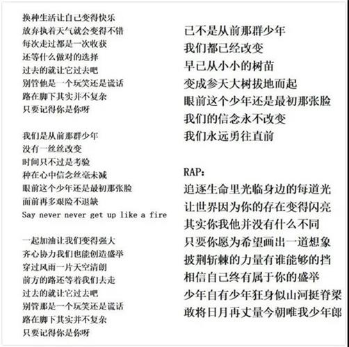 六(4)中队演唱了热门歌曲《少年,意气风发,激情昂扬 歌词展示