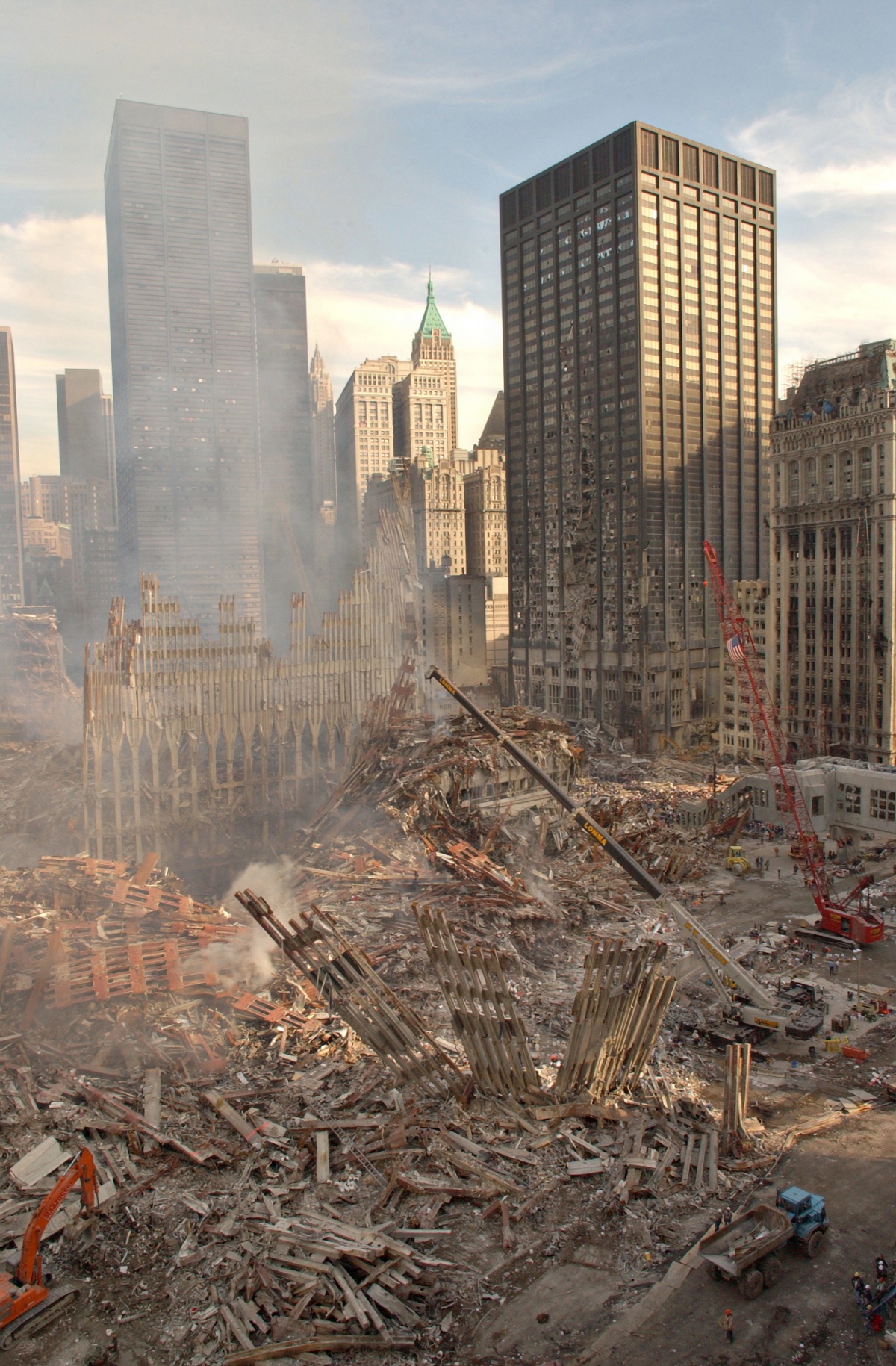 美国911恐怖袭击现场照片回顾