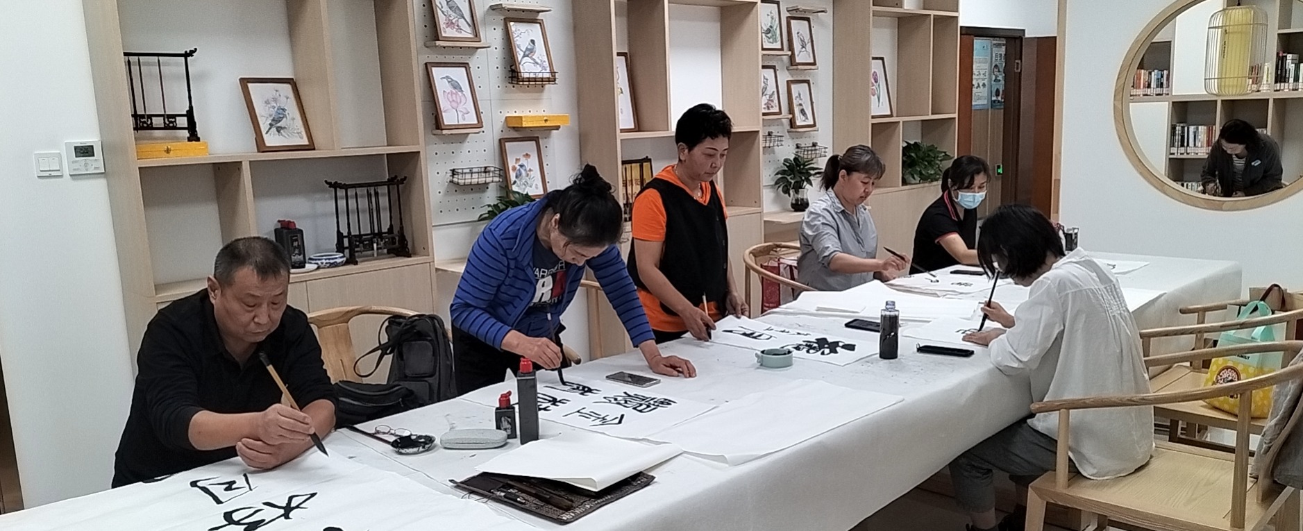 云岗地区书画院"笔墨丹青"迎中秋