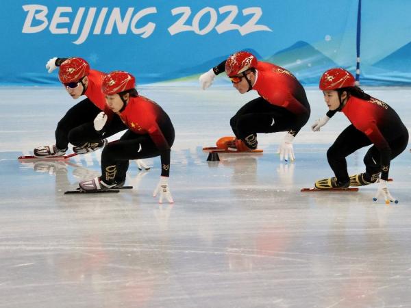 冬奥赛场直击虎年第一练短道速滑国家队亮相首都体育馆