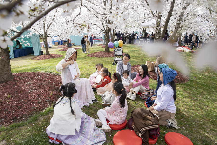 “美育市集”上玩拓印、樱花树下读绘本……上海市民文化节开启“城市美育日”