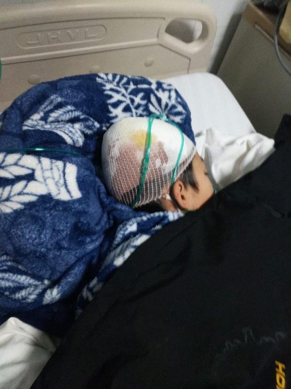 事故发生后,伤者被送往医院救治。受访者供图