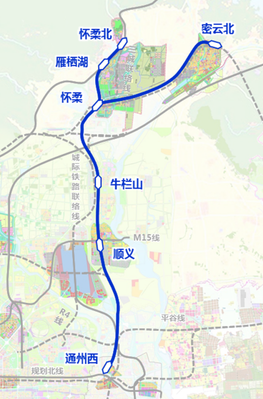 怀柔线地铁图片