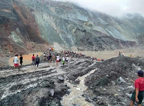 央视新闻客户端|缅甸帕敢翡翠矿区塌方 已致33人遇难 200人被掩埋