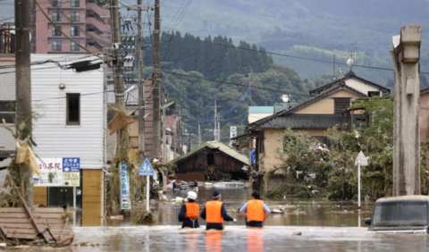 海外网|日本熊本县遭强降雨袭击 15人已无生命体征