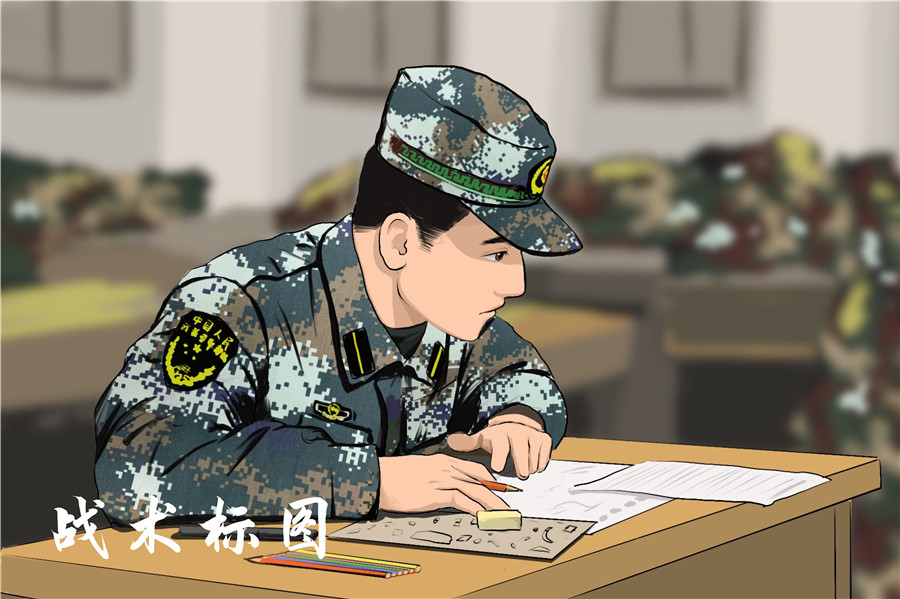大学生士兵漫画图片