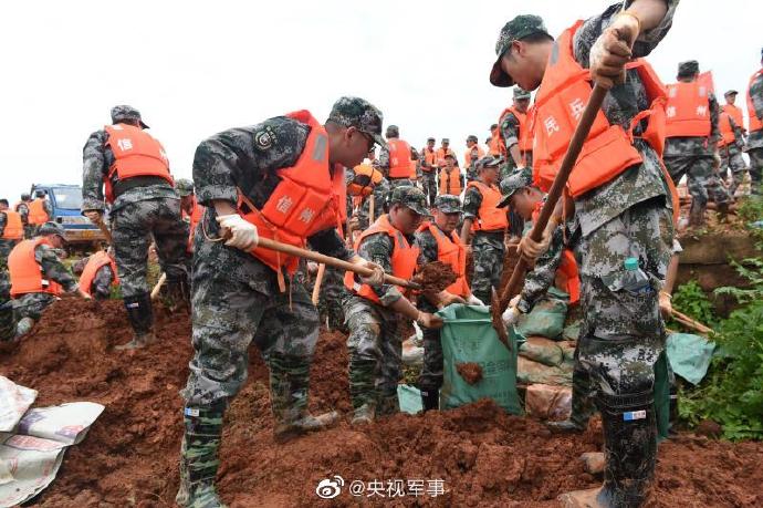 央视军事|驰援！鄱阳湖沿线已集结兵力数千人