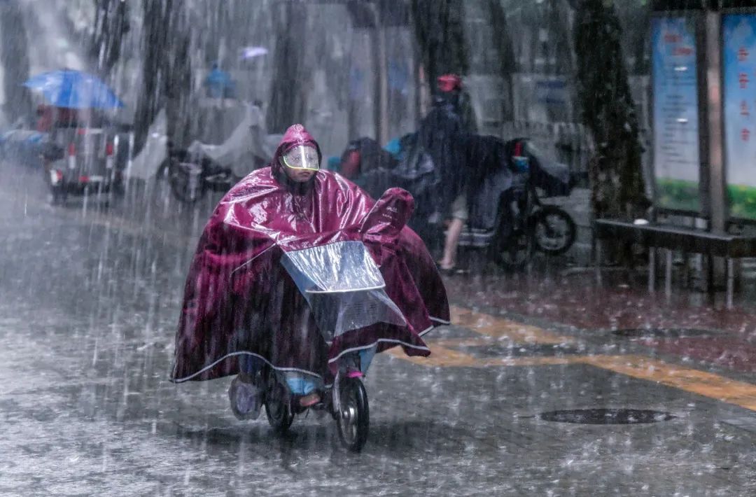 武汉暴雨大风图片