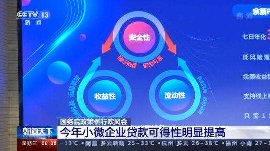 央视新闻|国务院政策例行吹风会丨政策推动制造业贷款投放 小微企业贷款可得性明显提高