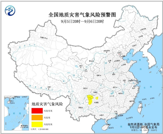 中国天气网|地质灾害预警：四川贵州云南等地发生地质灾害气象风险较高