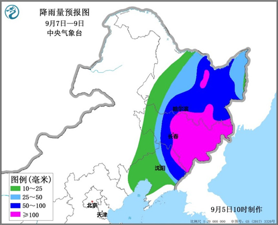 中国天气网|台风“海神”8日进入吉林 历史首次半个月内连续三个台风影响东北