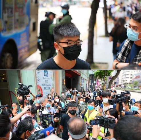 海外网|香港九龙多地出现非法集结 黄之锋现身 港警严正执法