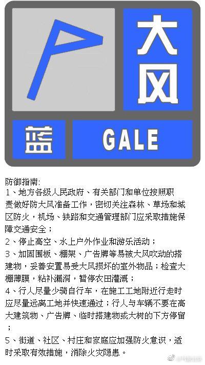 气象北京|阵风6、7级！北京继续发布大风蓝色预警