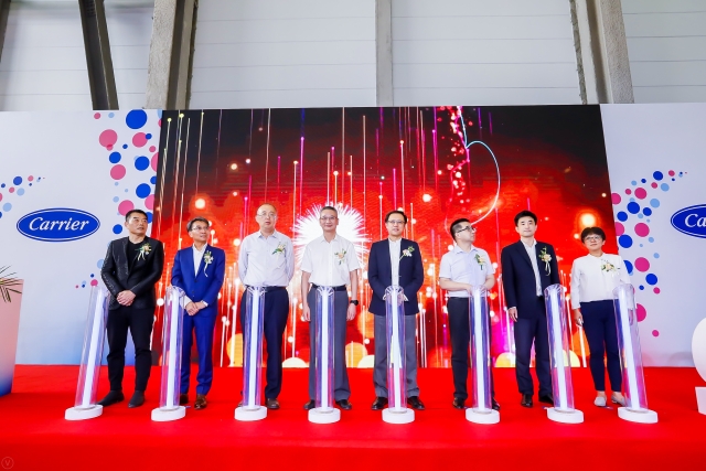 上海市宝山区人民政府网站|宝山工业园区开利中国6000冷吨测试台落成庆典顺利举行