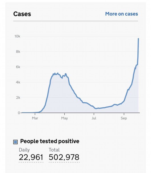 央视网|英国单日确诊人数暴增超2万 卫生部门解释系数据传输问题