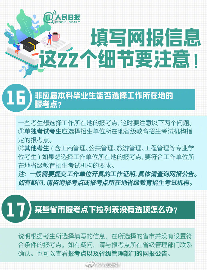 人民日报微博|2021考研报名今日启动，这些细节请注意