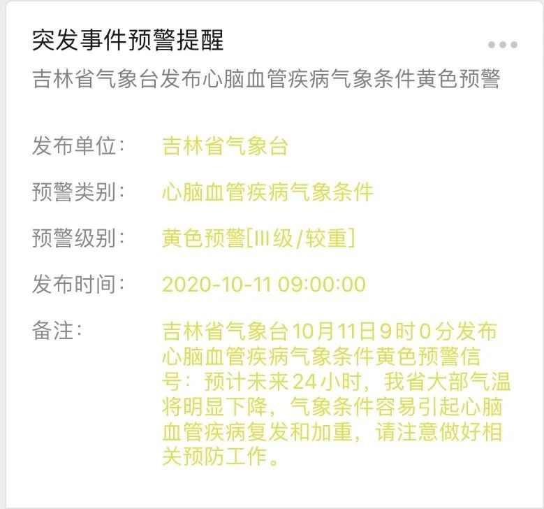 吉林日报|寒潮来袭！吉林省发布重要天气预警！