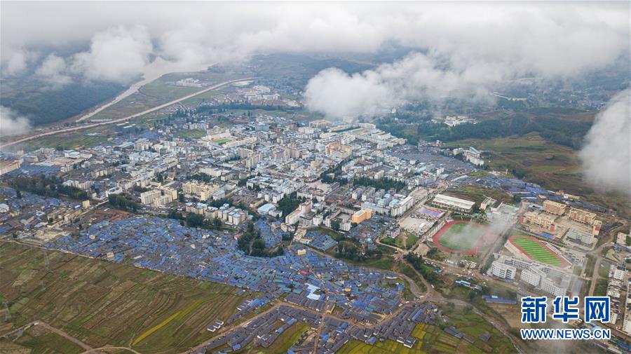 新华网|鸟瞰大凉山腹地昭觉县