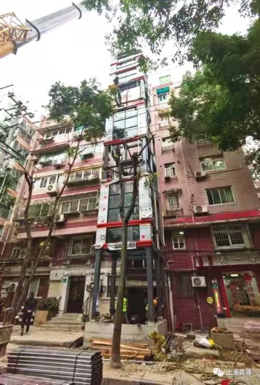 黄浦电梯加装实现再创新 工期短了 占路少了 更便民了