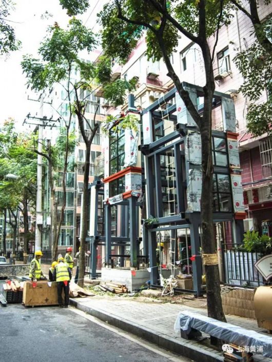 黄浦电梯加装实现再创新 工期短了 占路少了 更便民了