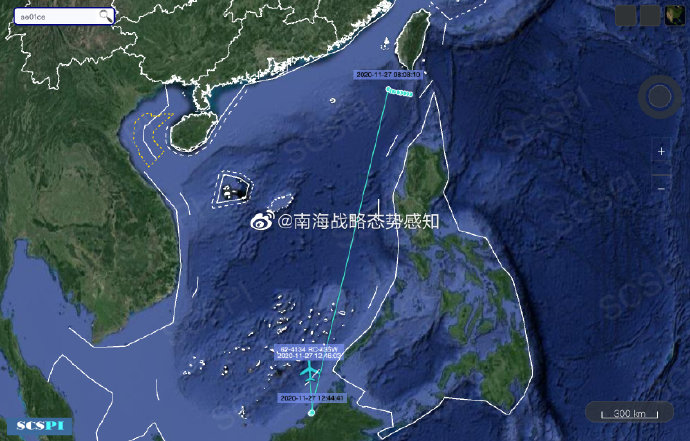 距浙江領海基線僅39海里! 美軍機罕見同時抵近南海,東海偵察