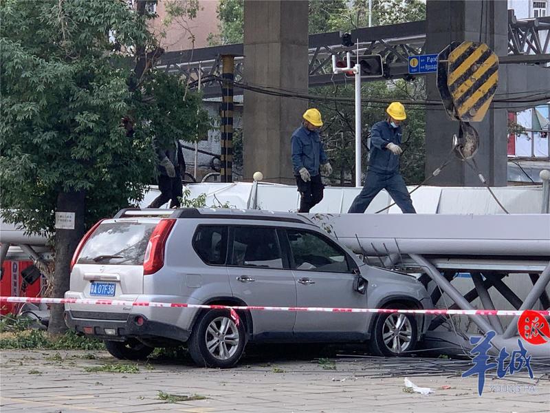 事故现场。羊城晚报全媒体记者 梁怿韬 图