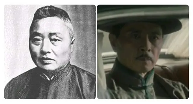 原型荣德生(左)与剧中角色向荣生(右)