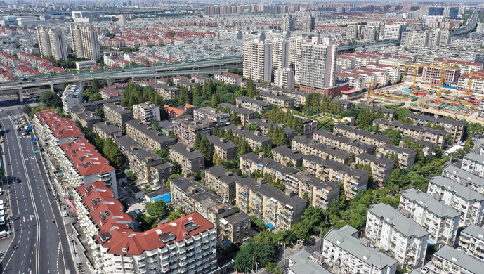 彭浦新村街道彭一小区,是全市户数规模最大的旧住房拆除重建成套改造