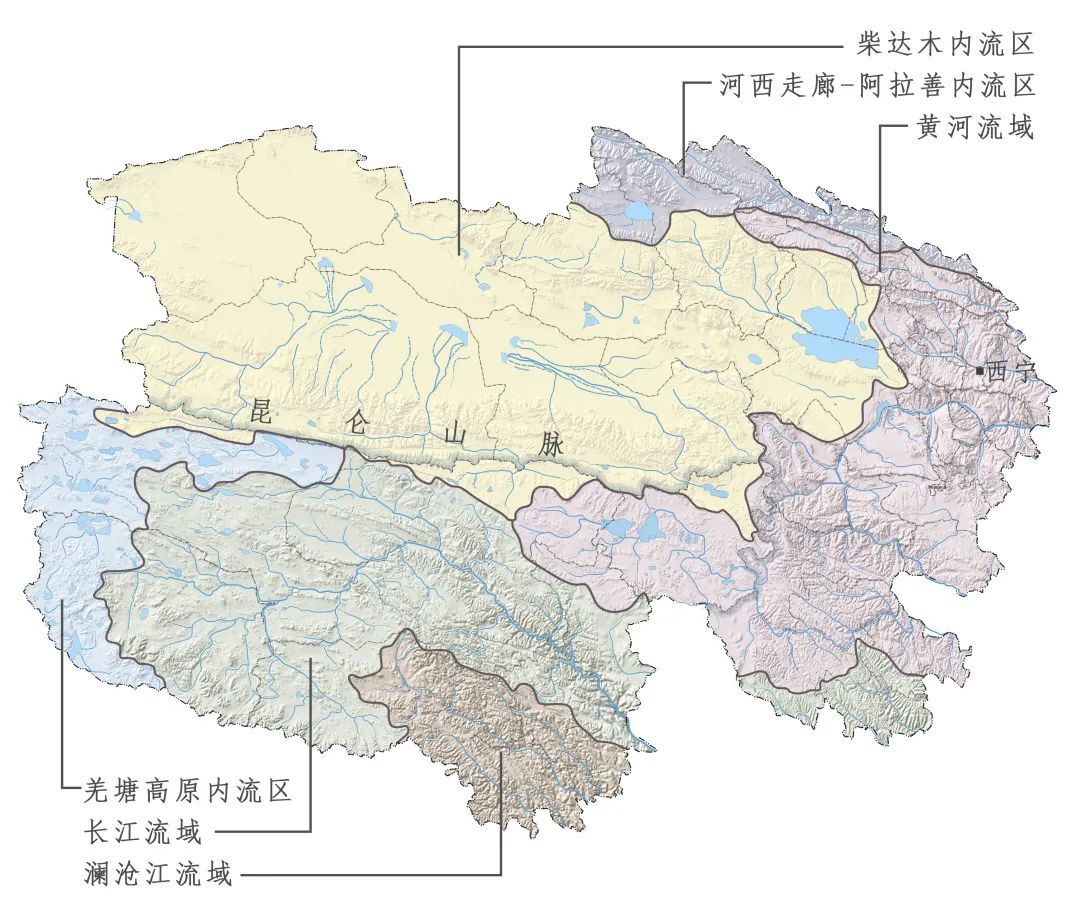 河湟谷地地形图图片