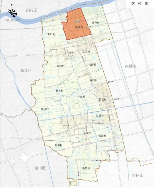 此次庄行镇市级土地整治项目(二期)选址于渔沥村,也