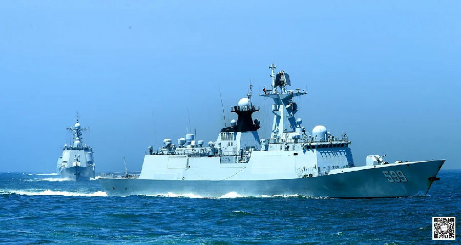 海军某驱逐舰支队实战化练兵