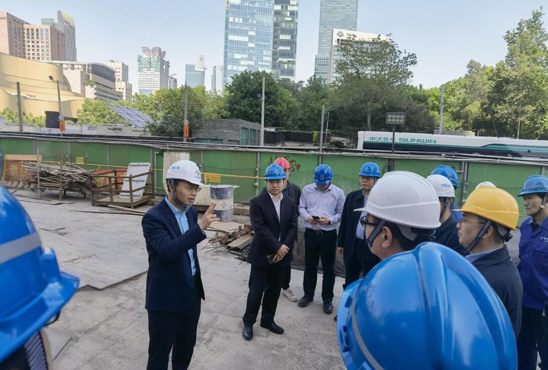 市交通委领导带队节前安全督查在建轨交14号线工地