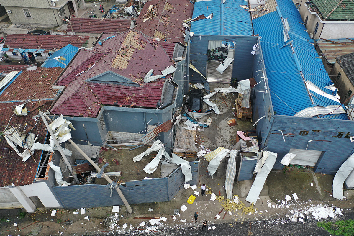江苏苏州遭龙卷风袭击 已造成4死19伤