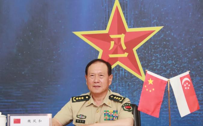 国防部长魏凤和同新加坡防长视频通话