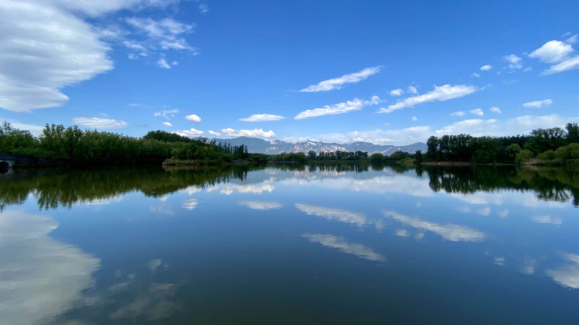 碧水蓝天的海淀北部水环境.