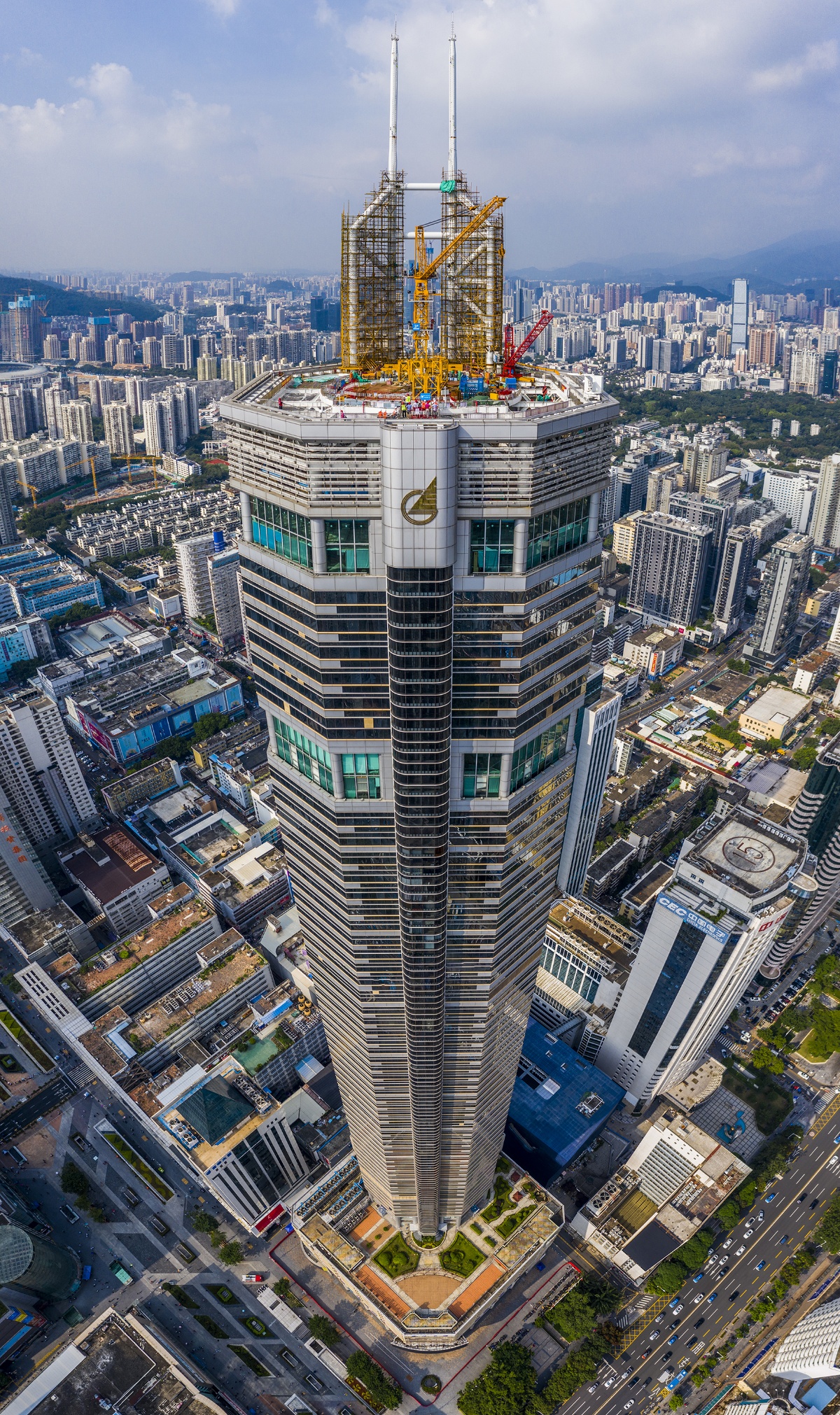 深圳赛格大厦施工图片