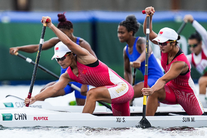 第37金!徐诗晓/孙梦雅皮划艇静水女子500米双人划艇夺冠
