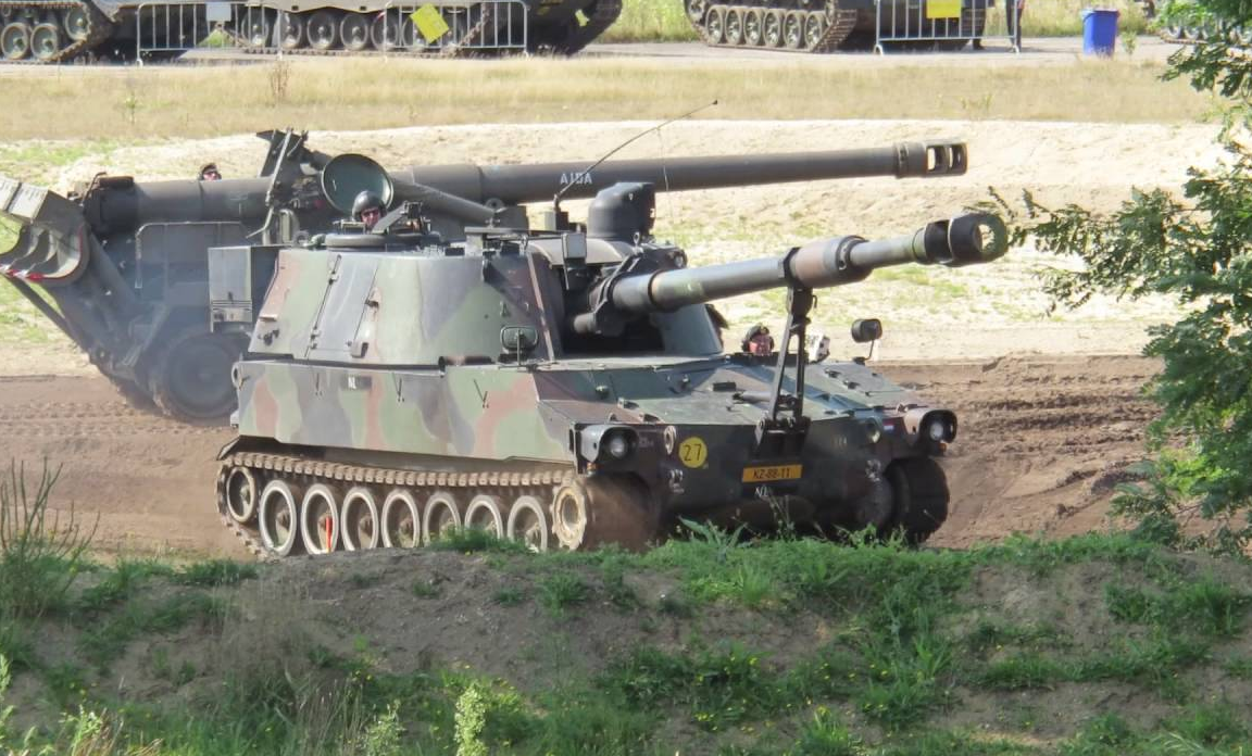 M109A2自行榴弹炮，台军拥有196门。