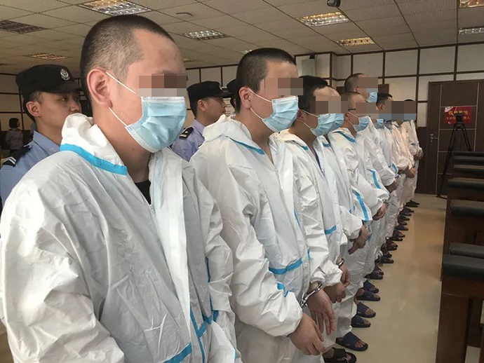 岳阳中院2000万荐股骗局案中的被告人。来源:岳阳中院