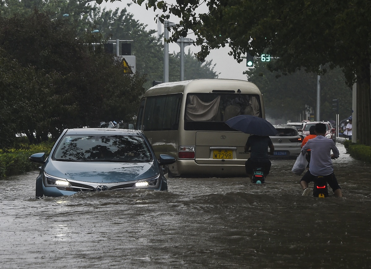 天津強降雨:一人不幸遇難 市區多處現嚴重積水