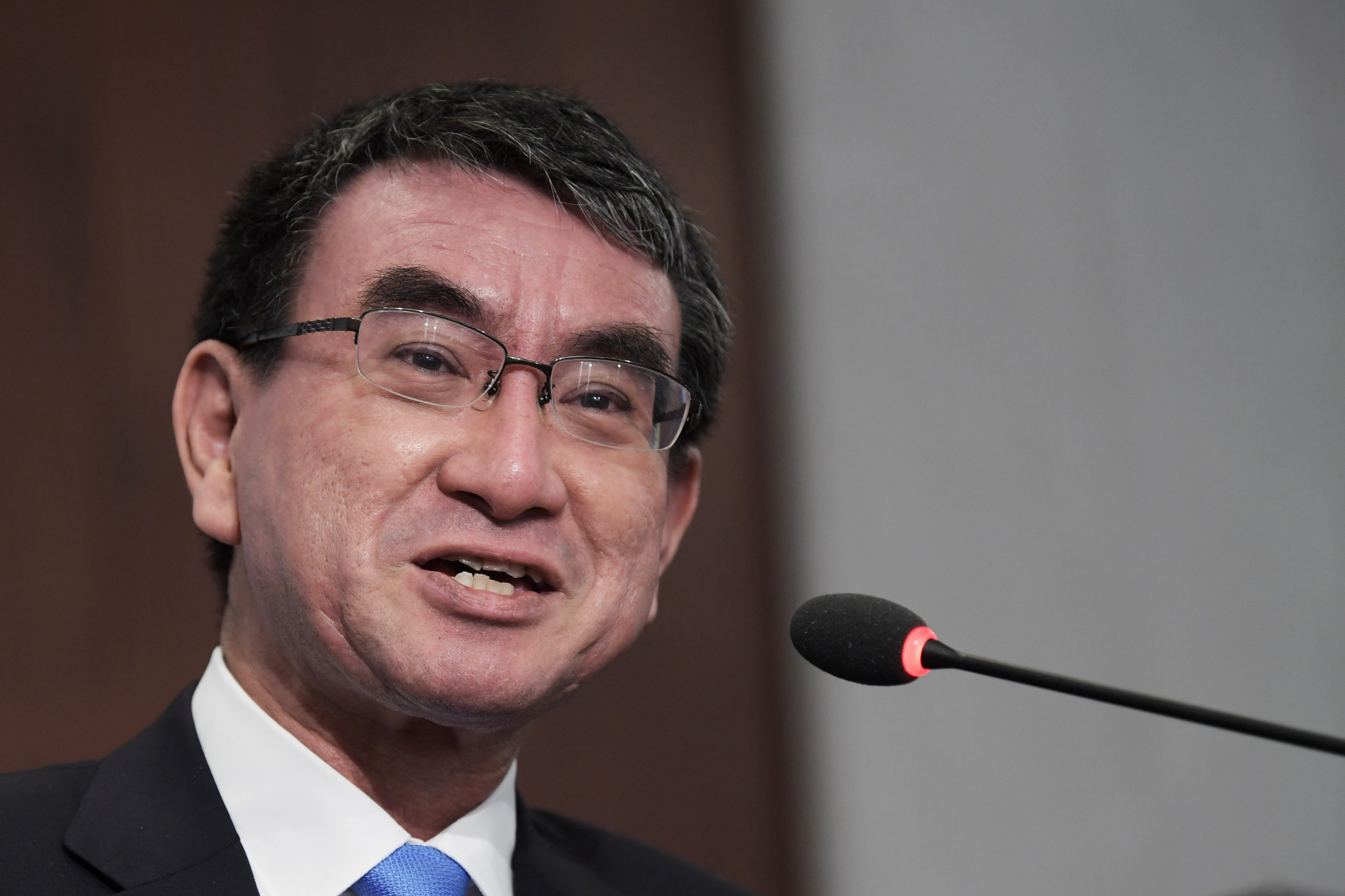 河野太郎&nbsp; 澎湃影像 资料图