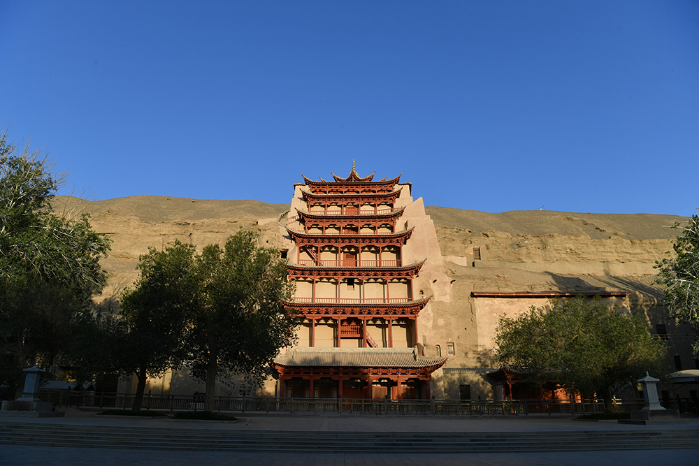 莫高窟景区 视觉中国 图