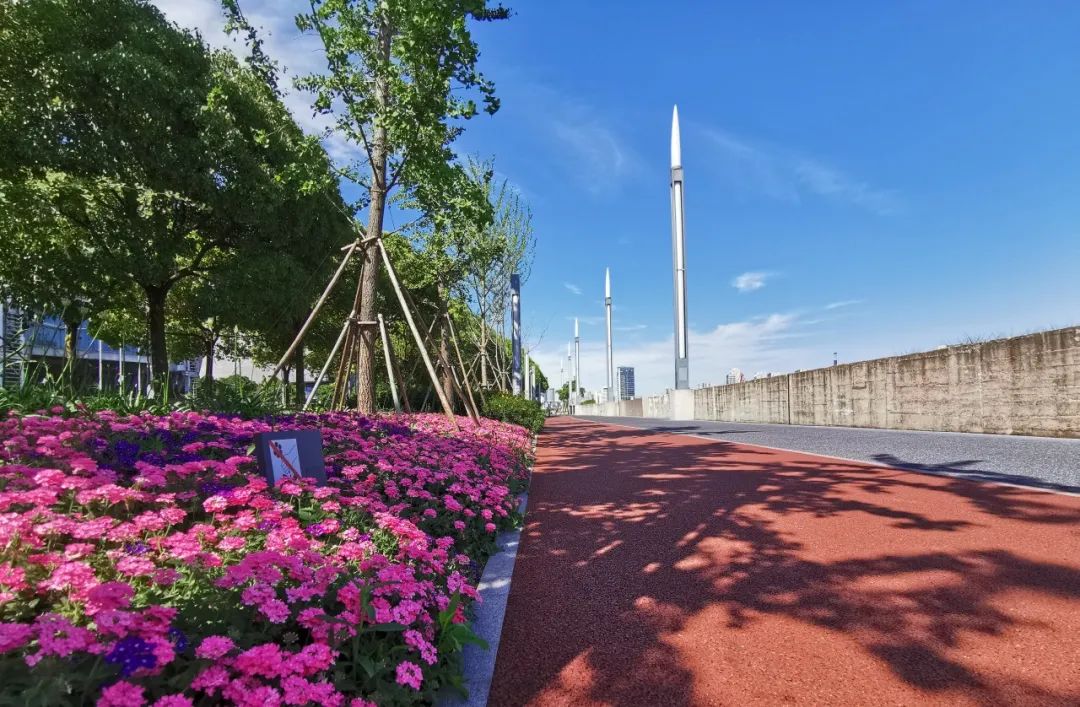 黄浦滨江绿道黄浦江绿道是一种带状绿色开敞空间,作为连接自然与都市