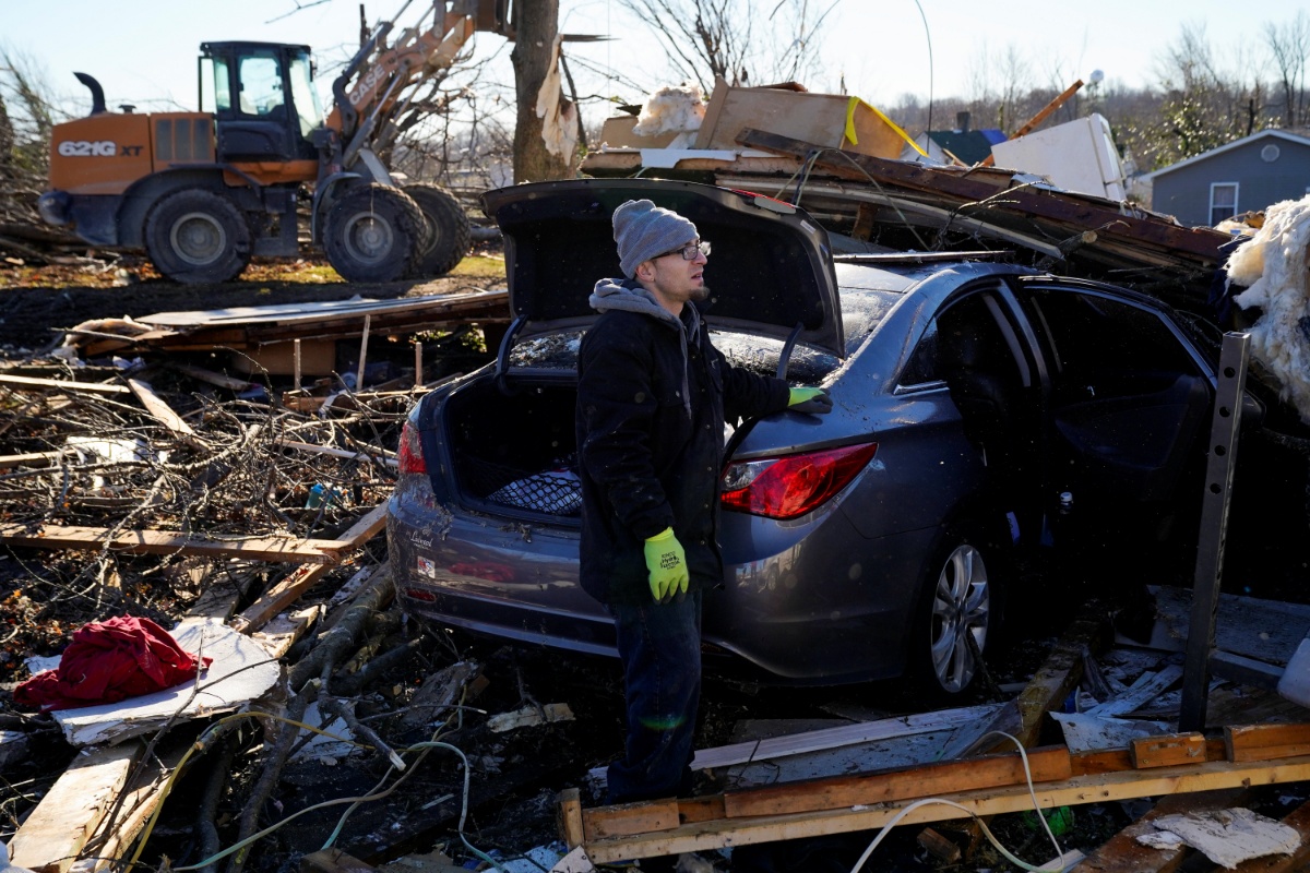 美国肯塔基州遭龙卷风袭击 已致74人死亡 - 图片 - 海外网