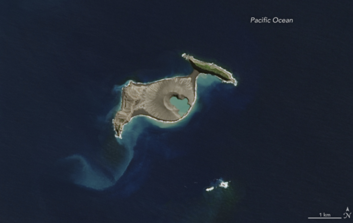 陆地卫星8号拍摄于2015年4月