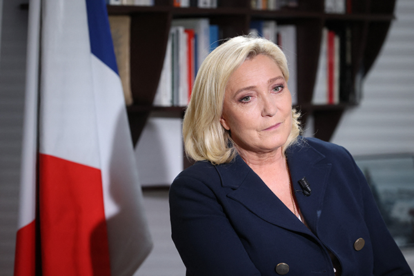 法国总统候选人勒庞。人民视觉  图