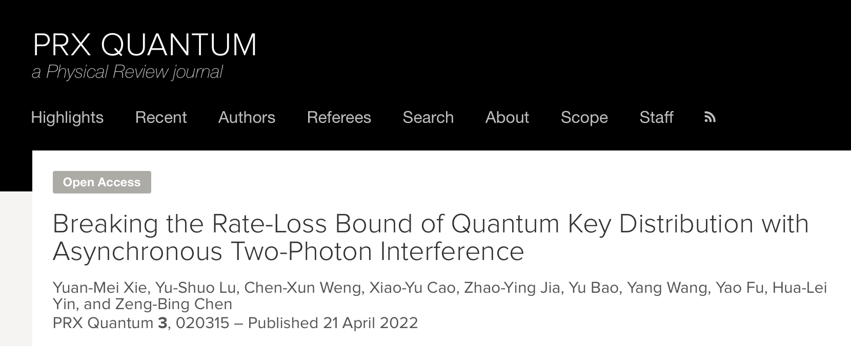 图片来自《物理学评论X辑-量子》(PRX Quantum)