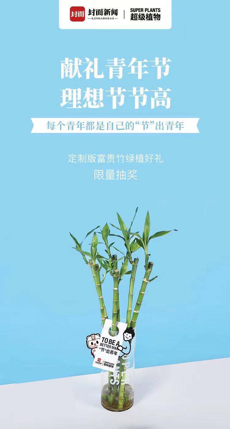 献礼青年节 | 每个青年都是自己的“节”出青年，百份绿植等你来抢！