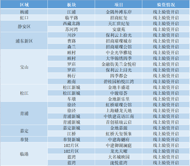线上验资项目一览
