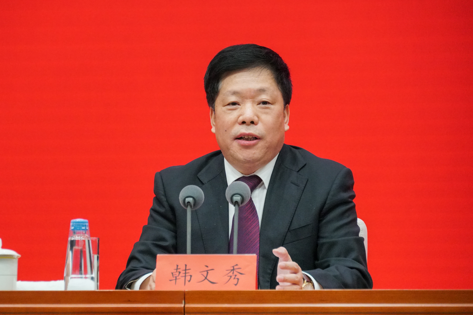 中央财办分管日常工作的副主任韩文秀  澎湃新闻记者 周頔 摄